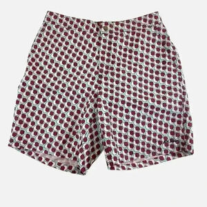 Mr Swim Trunks Geometric Pattern Men's Size XL Board Shorts Pockets & Zip Fly